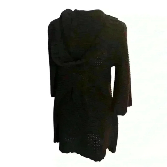 Style & Co Women’s Brown Knit Hooded Cardigan, Size Large, Cotton Acrylic Blend - Picture 2 of 3